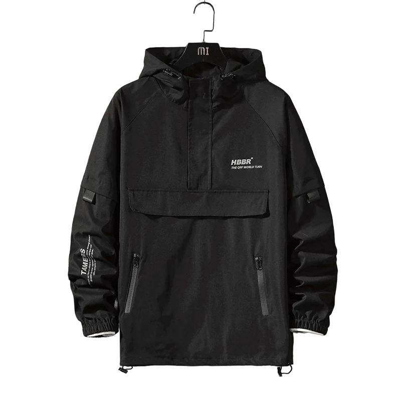 GHOYOUR - Jaket Urban Techwear HBBR dengan Saku Doraemon