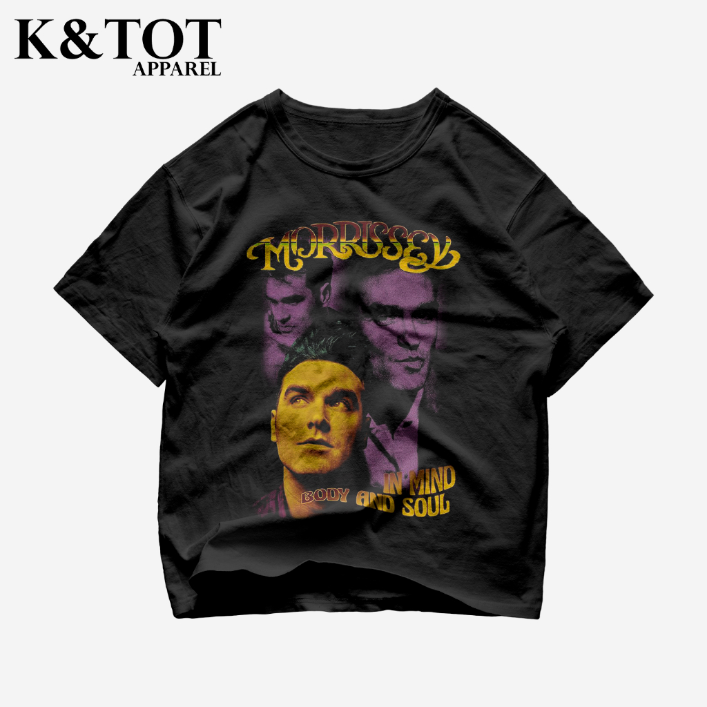 KNTOT - KAOS BAJU MORRISSEY CRAZY VINTAGE OLD SCHOOL 90S BOOTLEG | TSHIRT OVERSIZE VINTAGE HITAM BOO