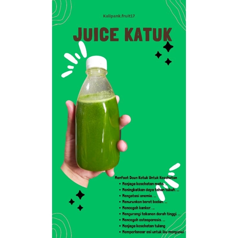 

juice katuk cold pressed juice jus katuk