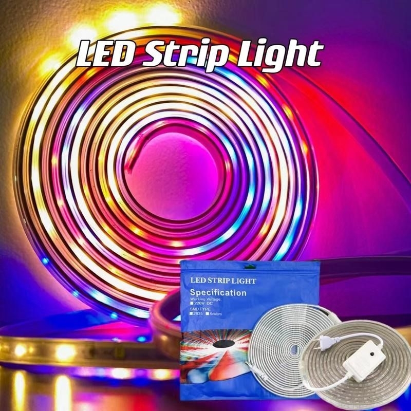 [Pplus]Lampu strip 6 Warna warni Lampu Hias /Lampu Selang RGB Hias Murah Lampu LED Strip 6 Warna war