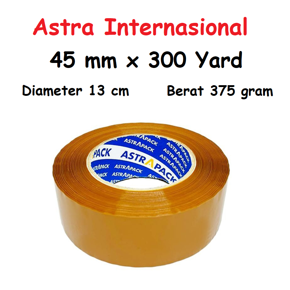 

AstraPack Lakban 45 mm x 300 Yard Bening Cokelat