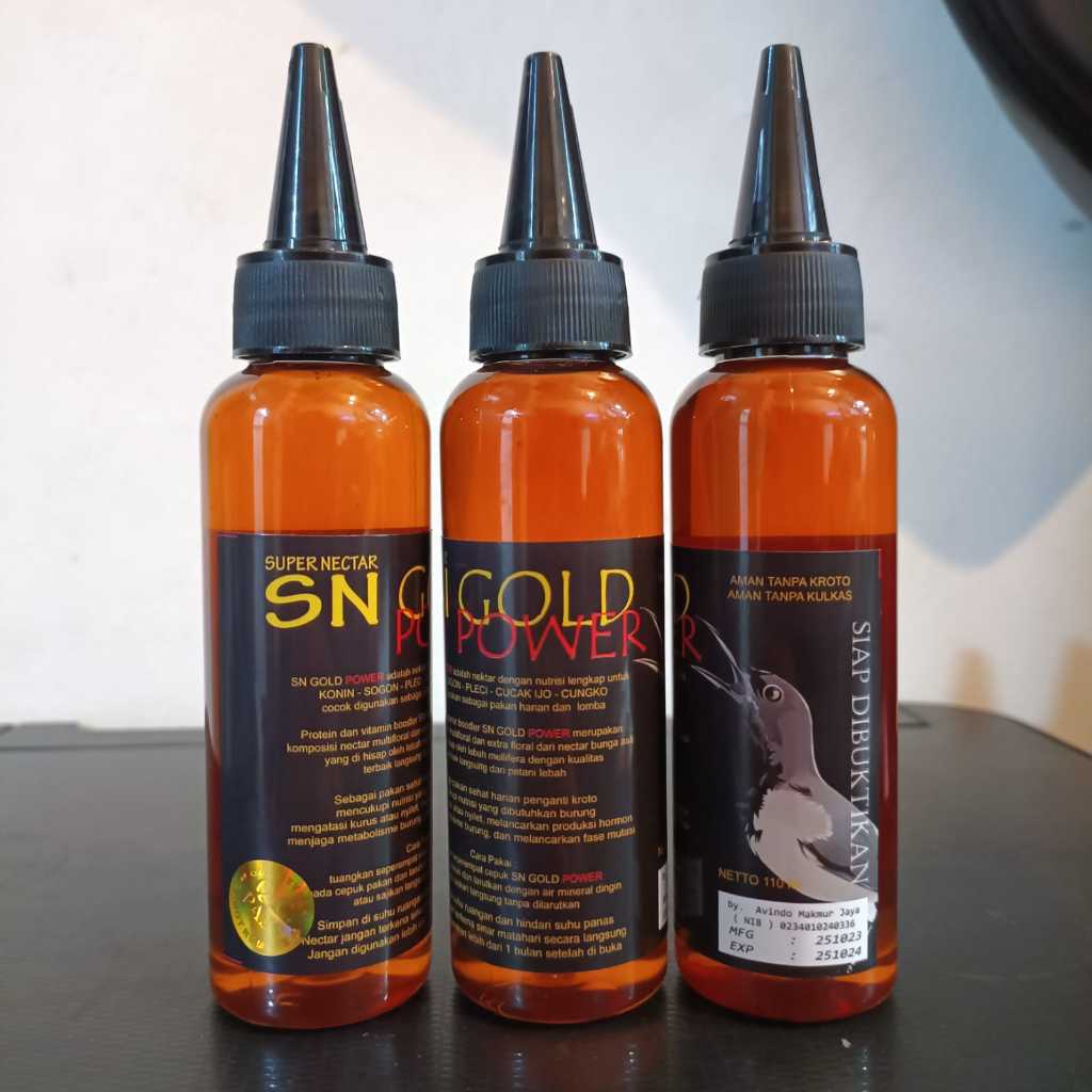 SUPER NEKTAR SN GOLD POWER NEKTAR PAKAN BURUNG SOGON KONIN PLECI