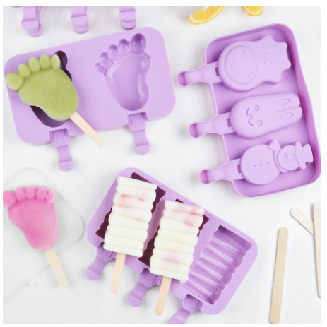Cetakan Es loli Silikon / Cetakan Puding /  Cetakan popsicle / Cetakan es krim silikon
