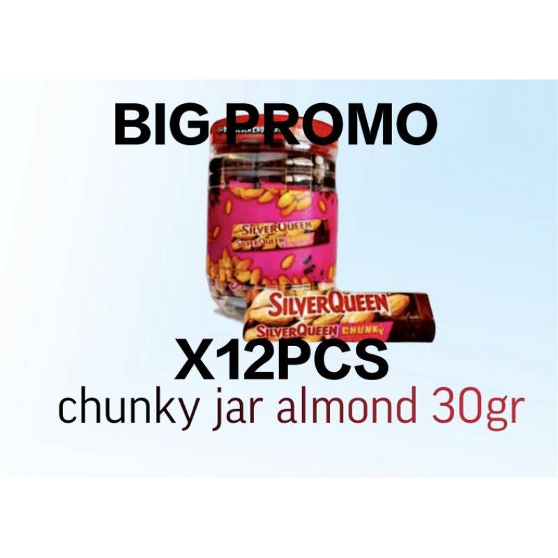 

SILVERQUEEN CHUNKYJAR ALMOND (1JAR ISI 12PCS) EXP 2026