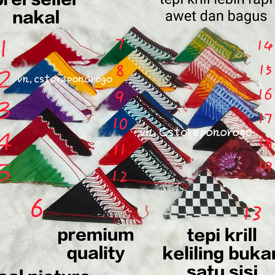 [KODE VTKWF] UDENG SEGITIGA KUALITAS PREMIUM WERKUDORO ASLI / udeng banyuwawi / udeng jawa / iket ba