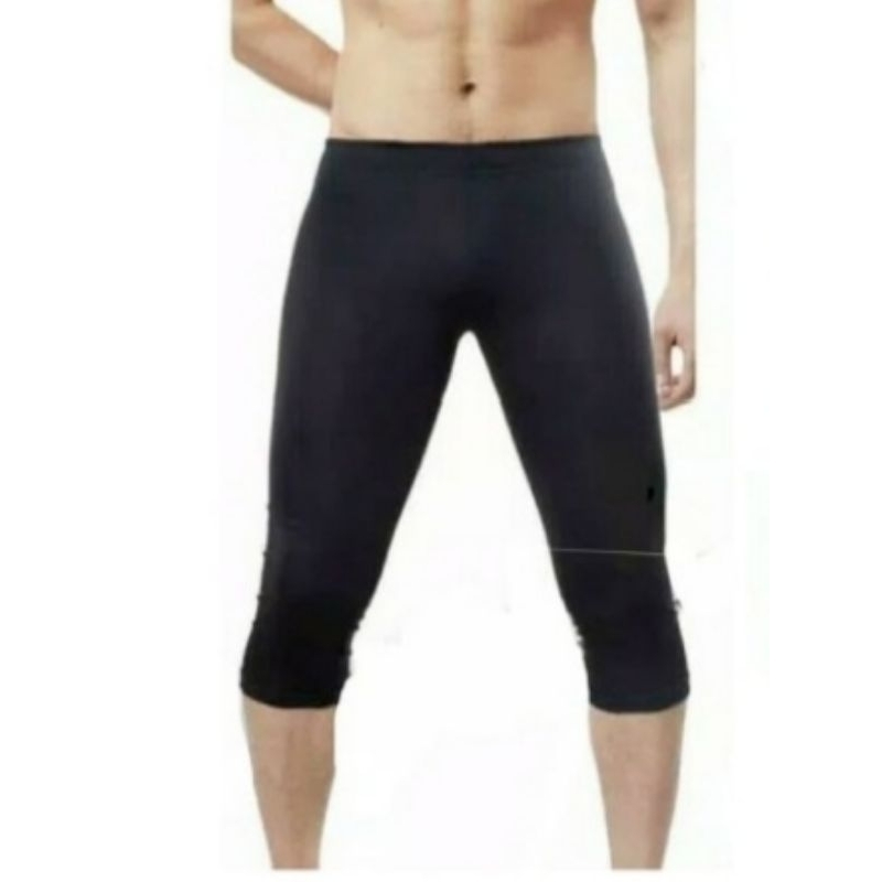Celana legging pria 3/4 standar / celana olahraga pria