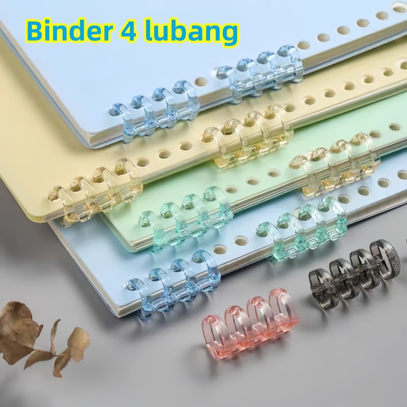 

DIY Binding Ring Binder ( 4 Rings ) Colors - 15 mm-YuanYuan Mall