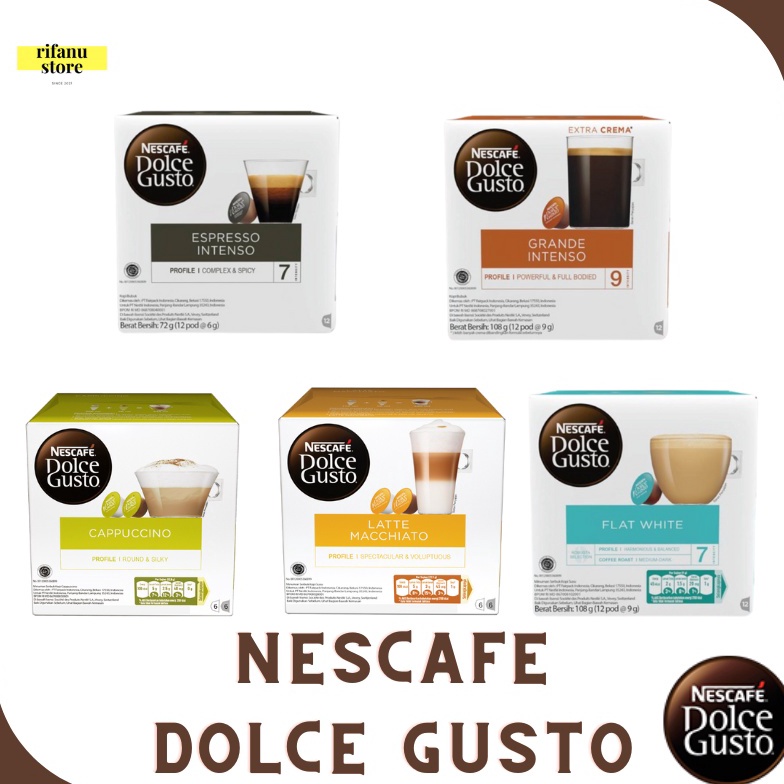 

[✃U87➢] Nescafe Dolce Gusto Capsule Coffee NDG Original All Varian Bring it back
