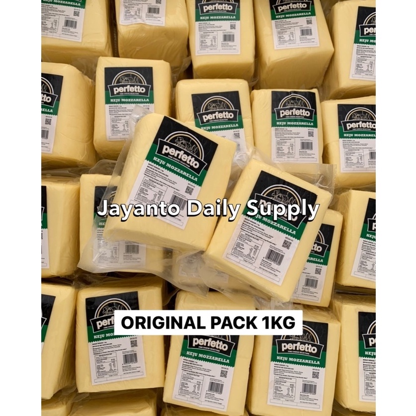 

[KODE PRODUK WM9Q06138] PERFETTO MOZZARELLA CHEESE 1KG ORIGINAL PACK / KEJU MOZARELLA - 100% HALAL
