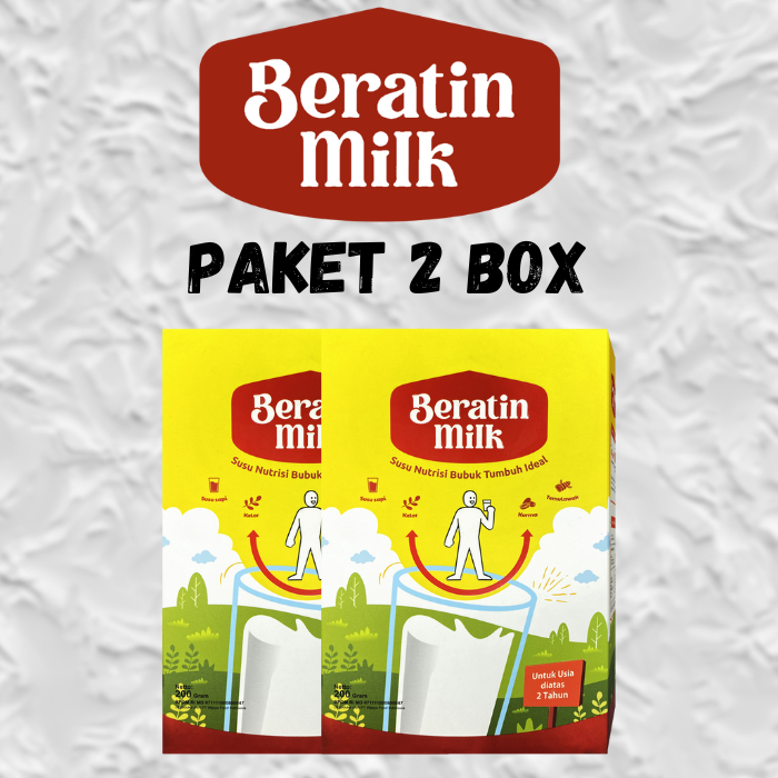 

2 Box BERATIN MILK | Susu Penambah Berat Badan | Susu BRATIN | Susu BERATIN | Naikan Berat Badan