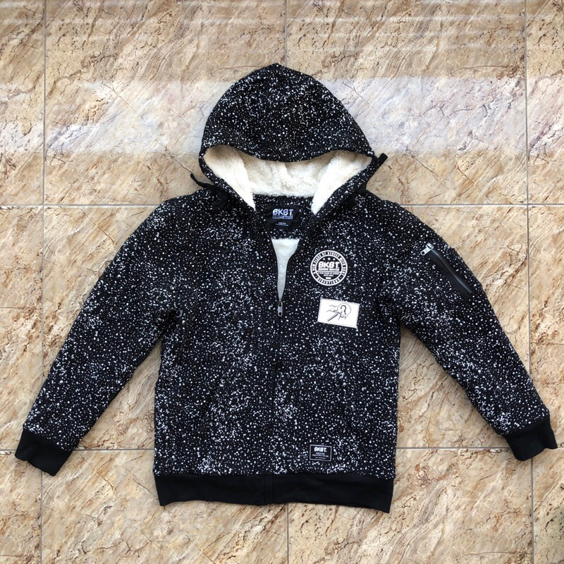 ZHIP HOODIE BKBT POLKADOT HITAM