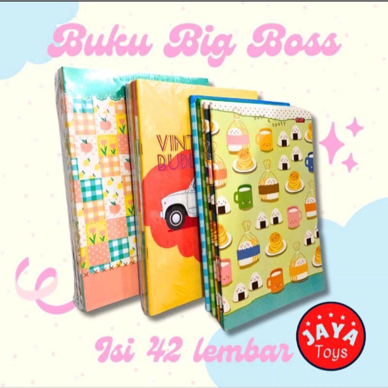 [PACK] Buku tulis big boss 42 buku tulis boxy B5