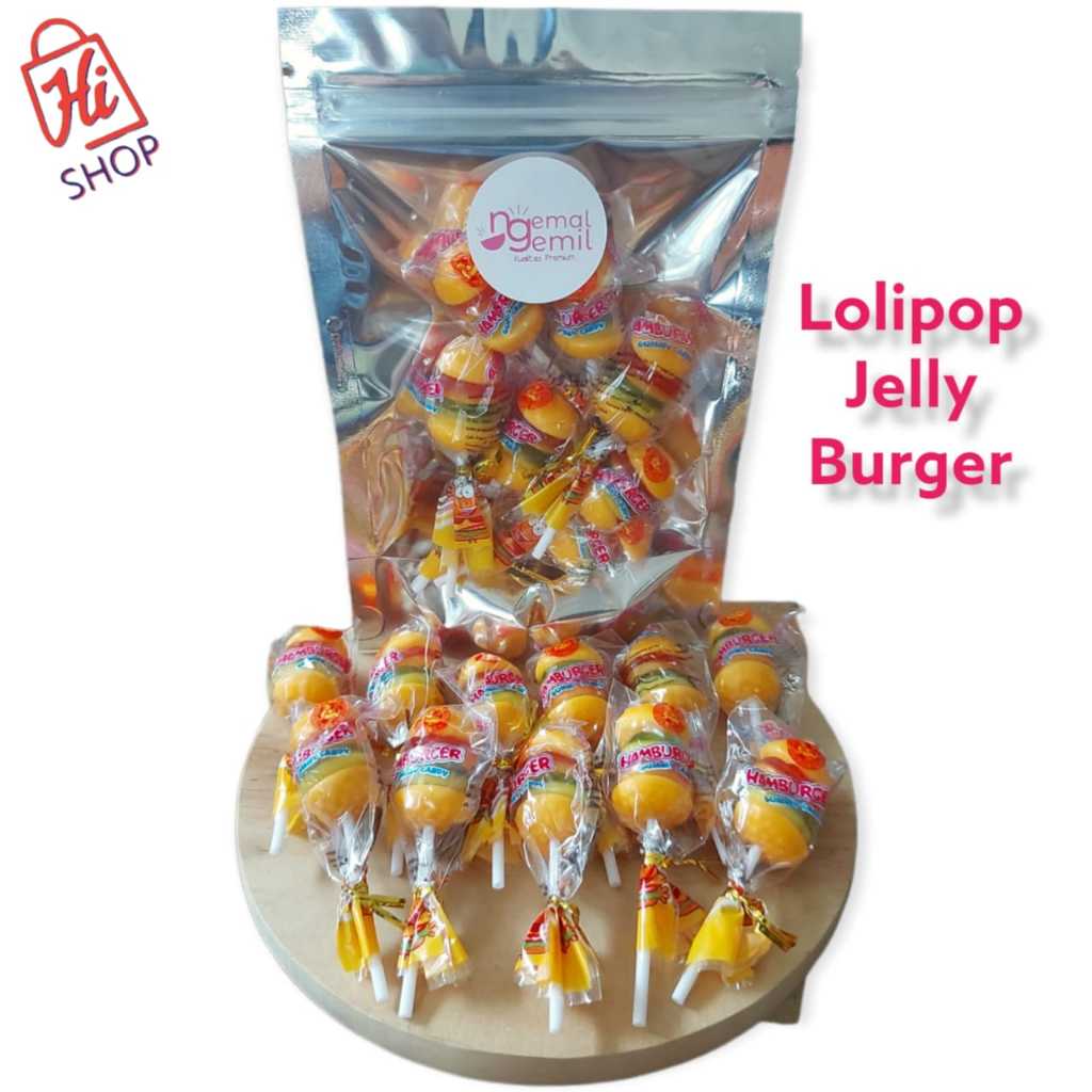 

Lolipo Jelly Burger Lolipop Susun Bentuk Burger Jeli Burger Viral Kualitas Premium