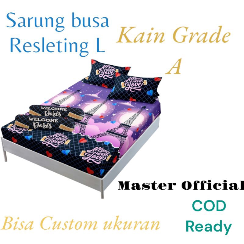 Sprei Busa Resleting L 100x200 / 110x200