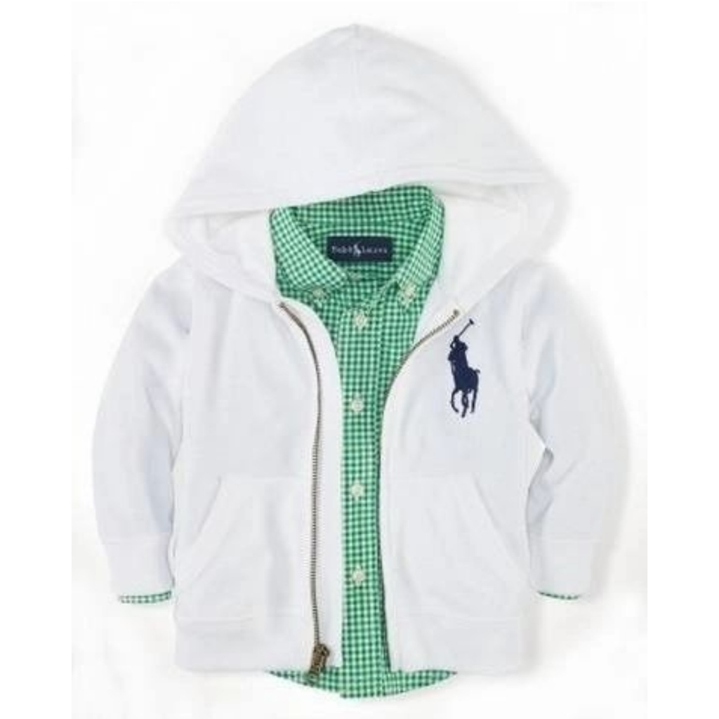 Jaket Polo White Jaket Polo Anak Jaket Putih Anak