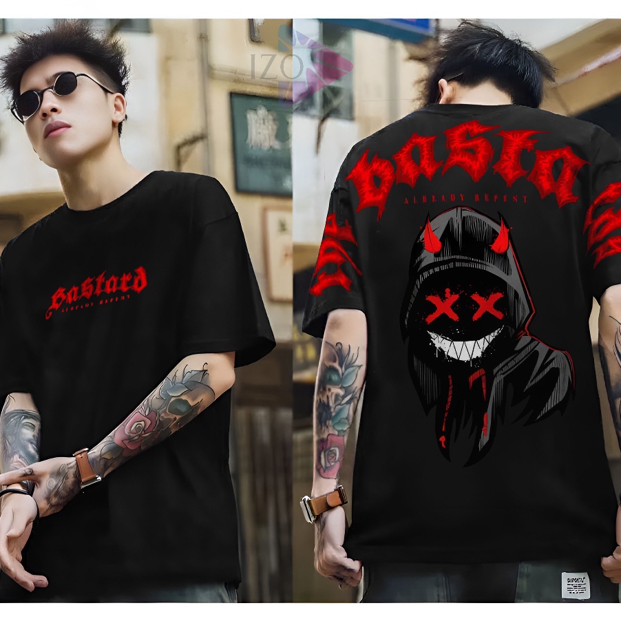 Stok Baru Baju Kaos Distro Terbaru Tshirt Devil Menyala Kaos Api Pakaian Pria Wanita Keren Lengan Pe