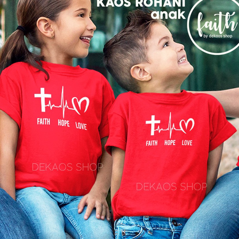 XLLH8334 COD KAOS ROHANI ANAK / BAJU ROHANI ANAK / KAOS ROHANI / KAOS ROHANI KRISTEN ANAK / DEKAOS 9