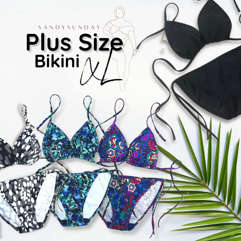 Sangat Nyaman.. Bikini Set BigSize - XL Avisa Plus Size Bikini Tali Bikini Pantai Jumbo Bikini Segit