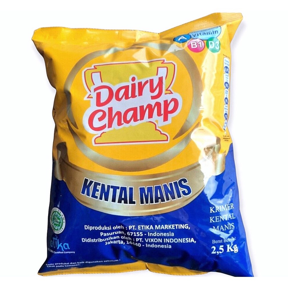 

B44ru Dairy Champ Susu Kental Manis 2,5kg Cuci Gudang