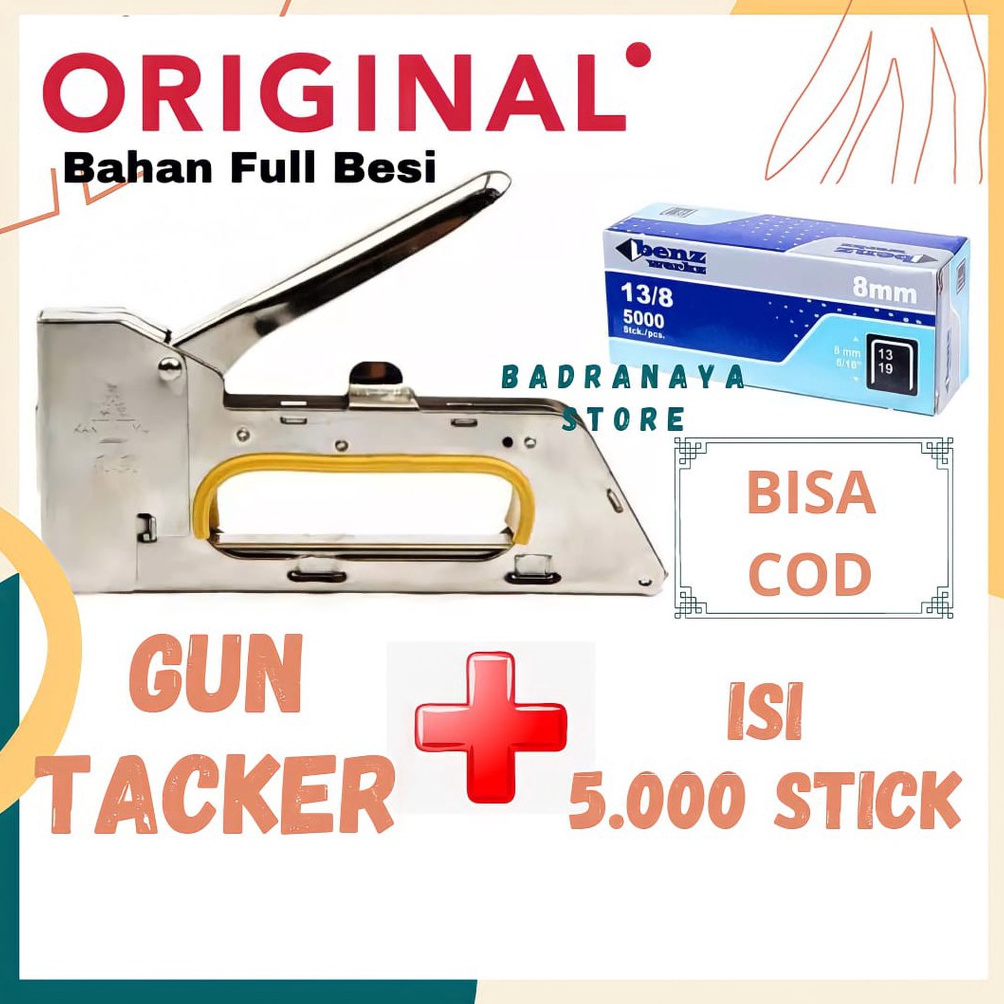 

[PRODUK YZSNY81] Stapler Tembak Dan Isinya yang cocok Guntacker dan isi guntacker yang cocok Steples + ISI Guntacker 9145