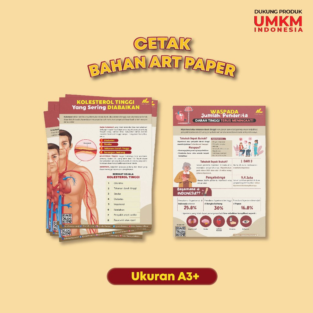 

Cetak Art Paper A3+ BERKUALITAS TANPA MINIMUM ORDER + CUTTING| CUSTOM DESIGN