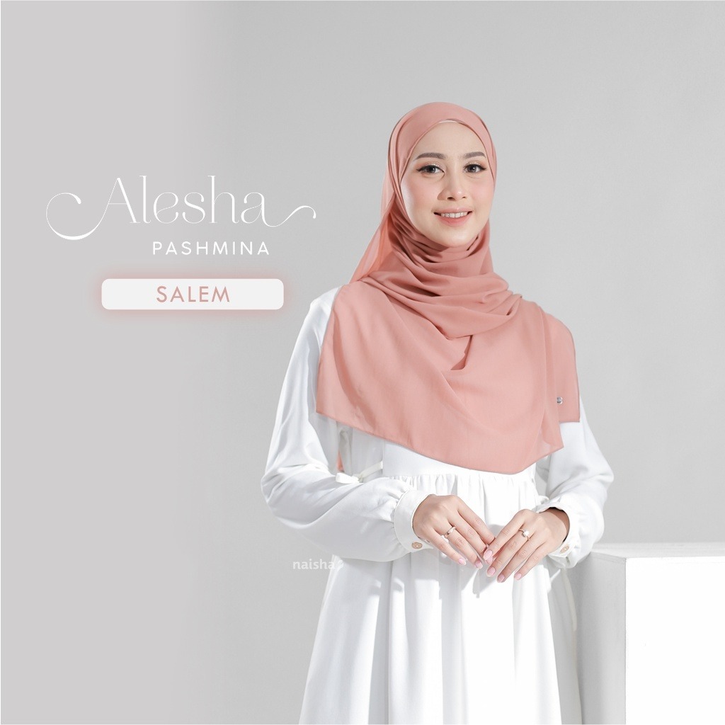 Alesha pashmina by naisha | Pashmina Malay | Pashmina Curve | hijab panjang syar"i | pashmina malay 