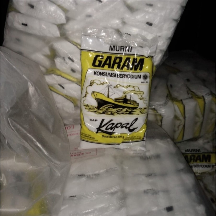 

Garam Beryodium Cap Kapal 250 Gram ( per 1 bal isi 40 pcs ) Halal