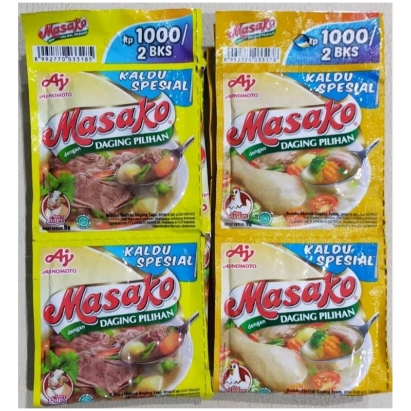 

Masako Sapi Masako Ayam 12 sachet