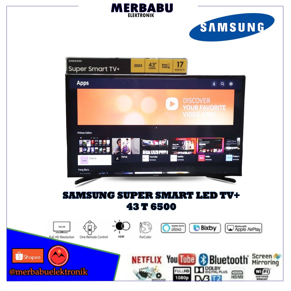 SAMSUNG 43 T6500 FUL HD TV / 43 T6500