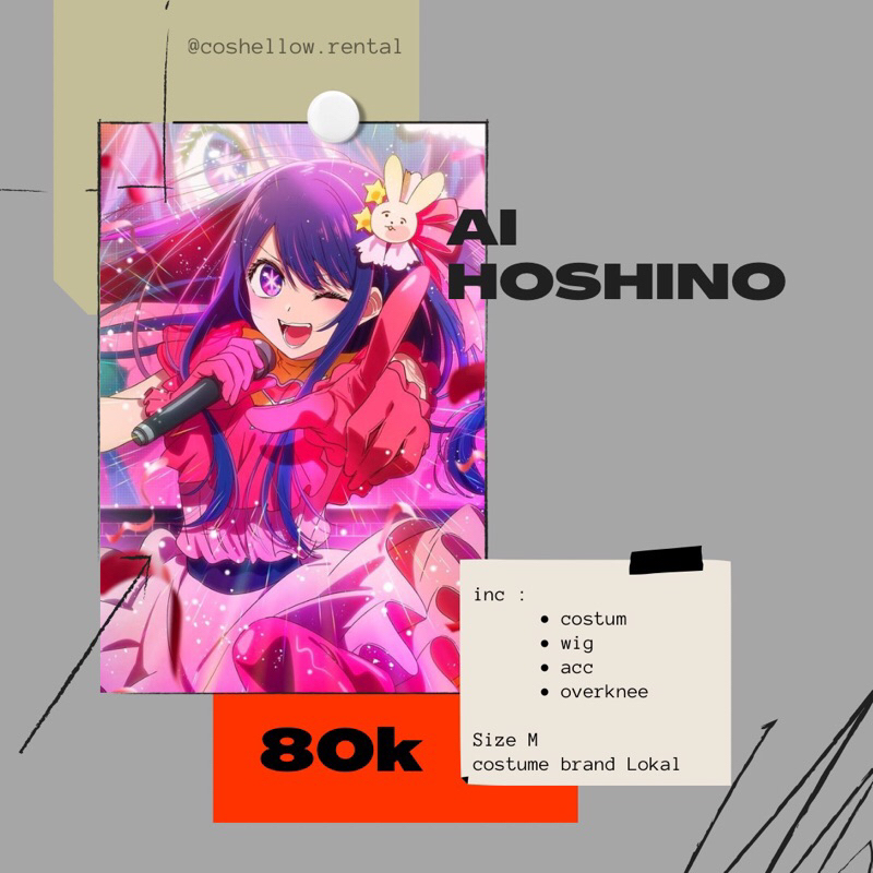 RENTAL COSTUME AI HOSHINO