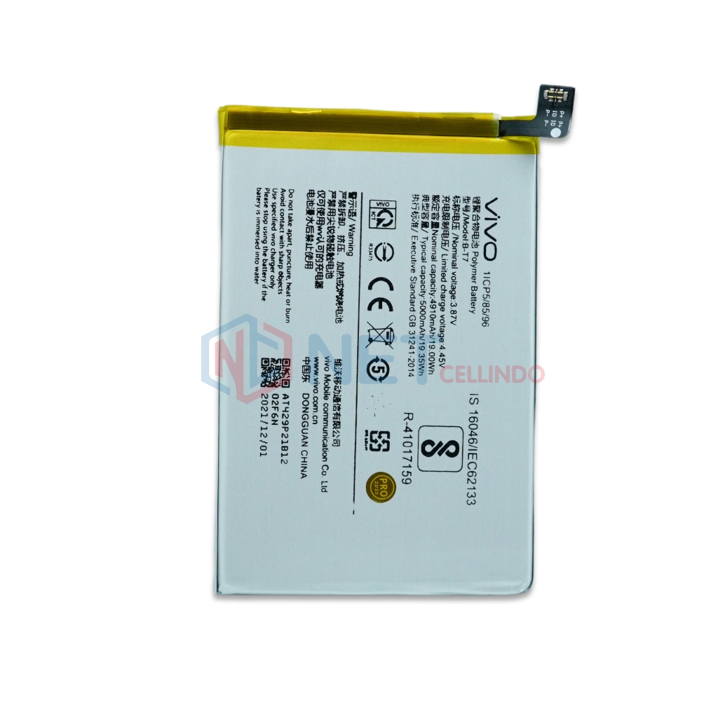 BATERAI VIVO Y21 2021 / BATRE VIVO Y21 2021 / Y21S / B-T7 ORI 99%