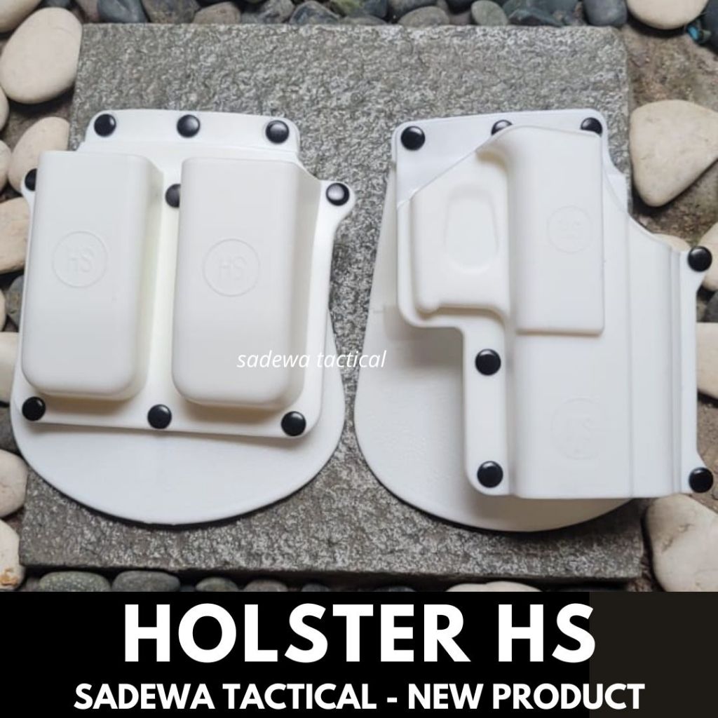Holster HS fobus Putih / Holster fobus HS + holster magazin / Fobus Holster Springfield Hs-9 With Do