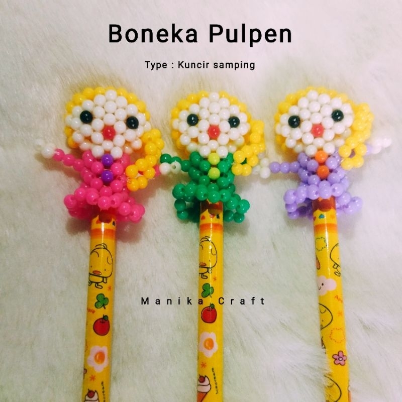 

Boneka Pensil/Pulpen Kuncir Samping free pensil