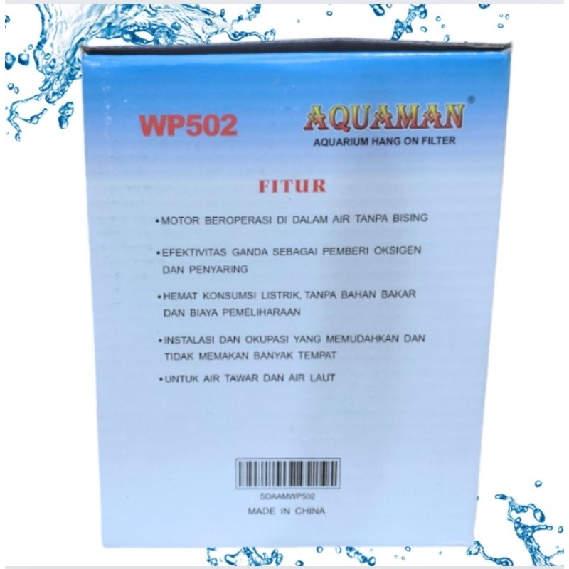 AQUAMAN WP 502 HANG ON FILTER AQUARIUM AQUASCAPE