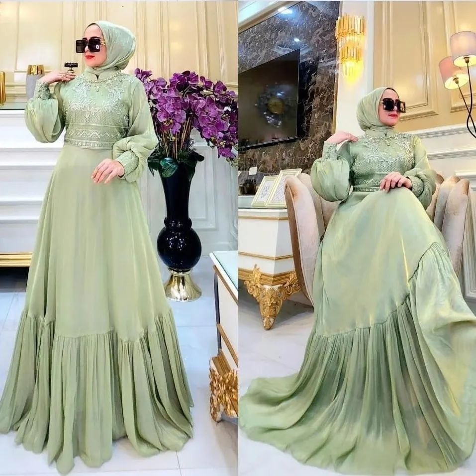 GAMIS JIHAN DRESS BROKAT [COD] Gamis Brokat Gamis Syari Gamis Terbaru 2024 Lebaran Wanita Abaya Hita