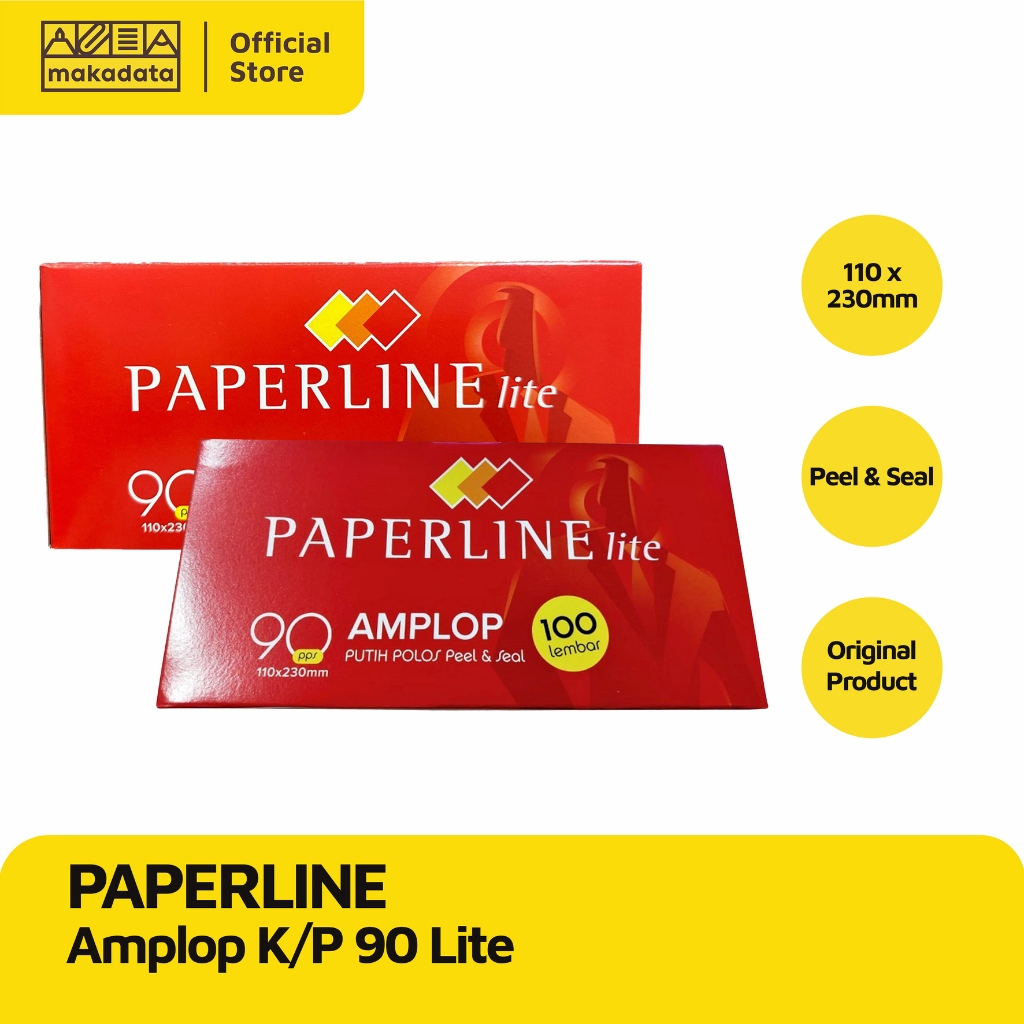 

ENVELOPE / AMPLOP PAPERLINE PUTIH POLOS UKURAN 110 X 230MM 90 LITE