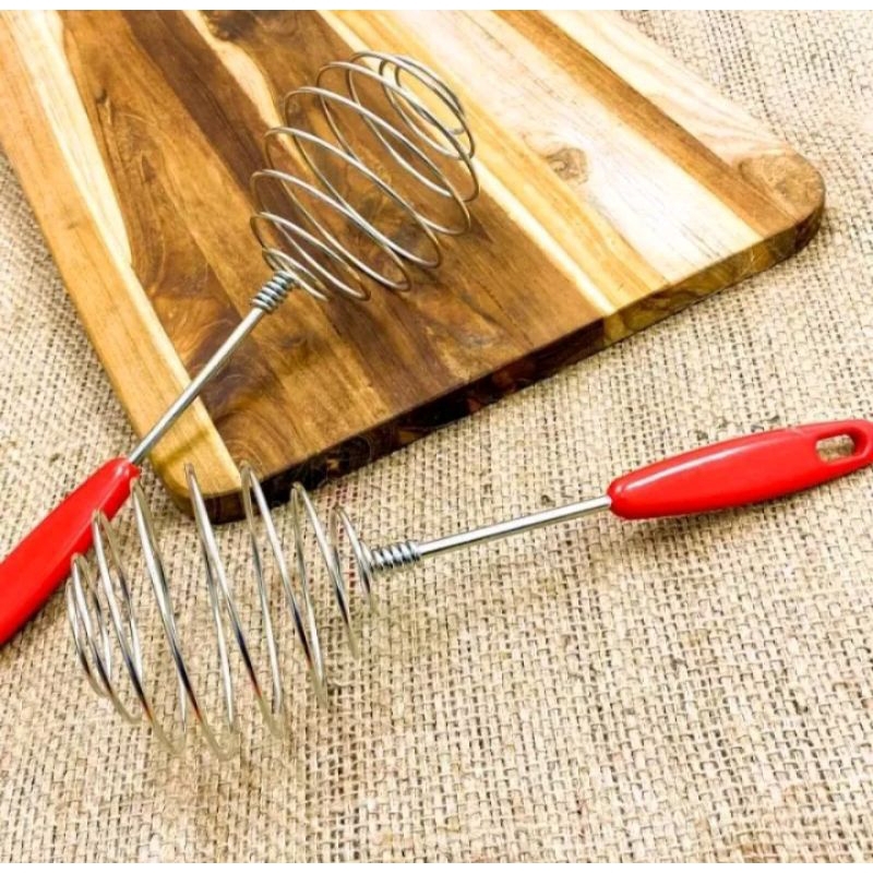 KOCOKAN TELUR GAGANG WARNA SPIRAL STAINLES