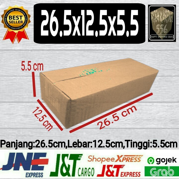 

kardus uk 26.5x12.5x5.5 kardus packing/kardus murah/kardu polos
