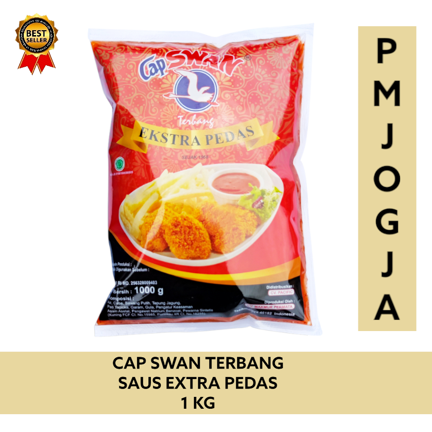 

Saus Extra Pedas Cap Swan Terbang 1 kg / saos sambal bantal 1000 gram