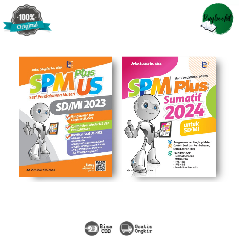 Buku Ujian Sekolah SPM Plus US SD/MI 2023 & SPM Plus Sumatif SD/MI 2024 - Erlangga