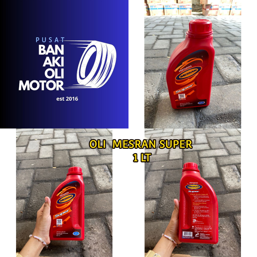 OLI MESRAN SUPER 0.8 LITER 1 LITER // OLI MESIN MOTOR OLI MESRAN SUPER 20W-50 0.8 LITER 1 LITER