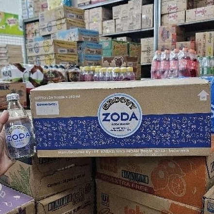 

ED 12.25 - CTN 24*250ML - AIR SODA BOTOL KACA ISI 24 PCS / ZODA WATER - GOJEK ONLY LIVE9