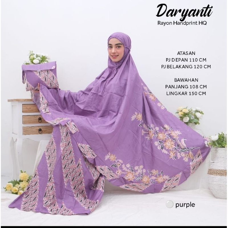 Mukena rayon printing jumbo