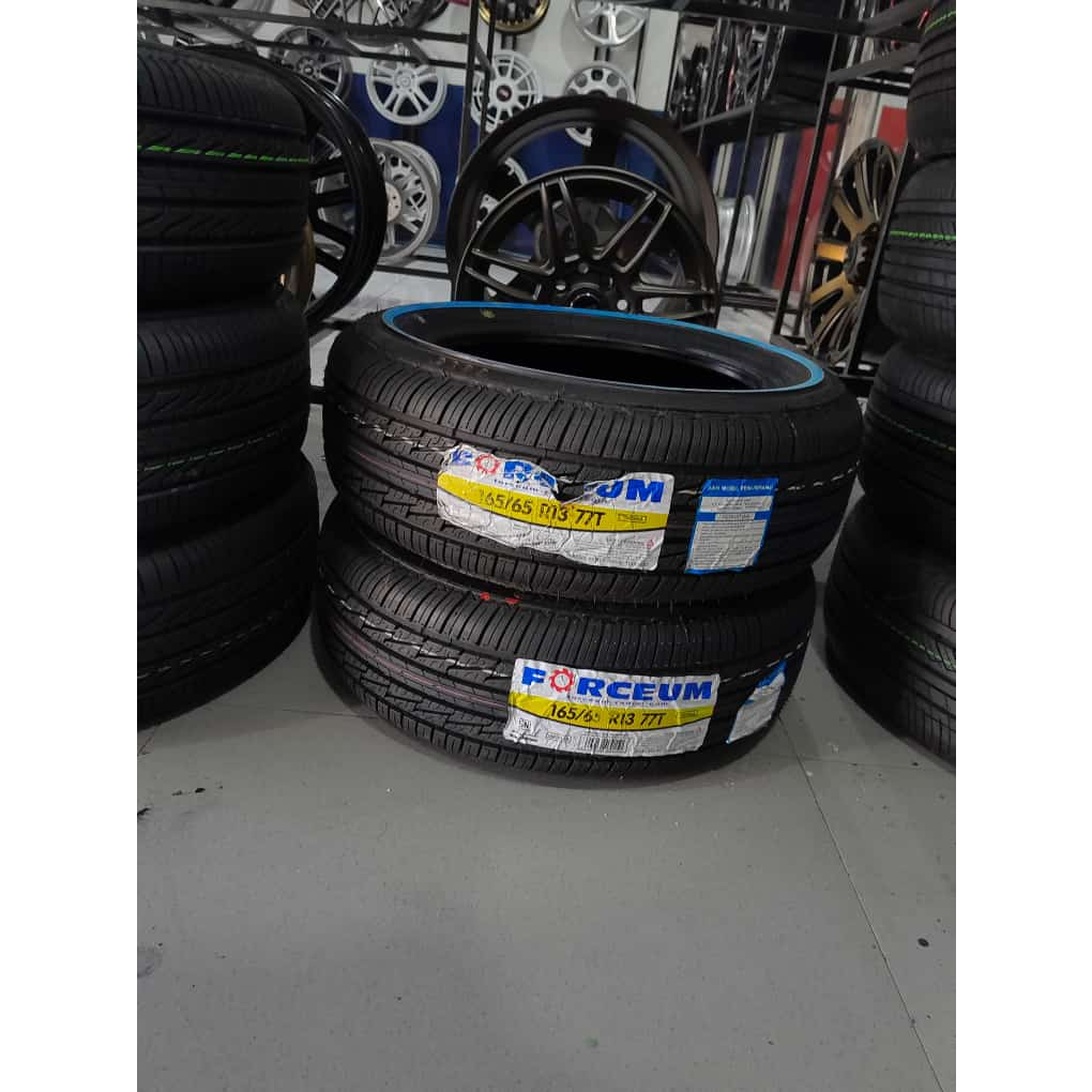 BAN LIS PUTIH WLW UKURAN 165 65 R13 FORCEUM TRIDEKA