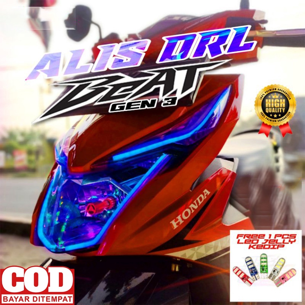 PAKET LED ALIS BEAT ALL NEW GRATIS ALIS SEIN SEPASANG /SATU SET LAMPU ALIS BEAT FI BONUS LAMPU LED S