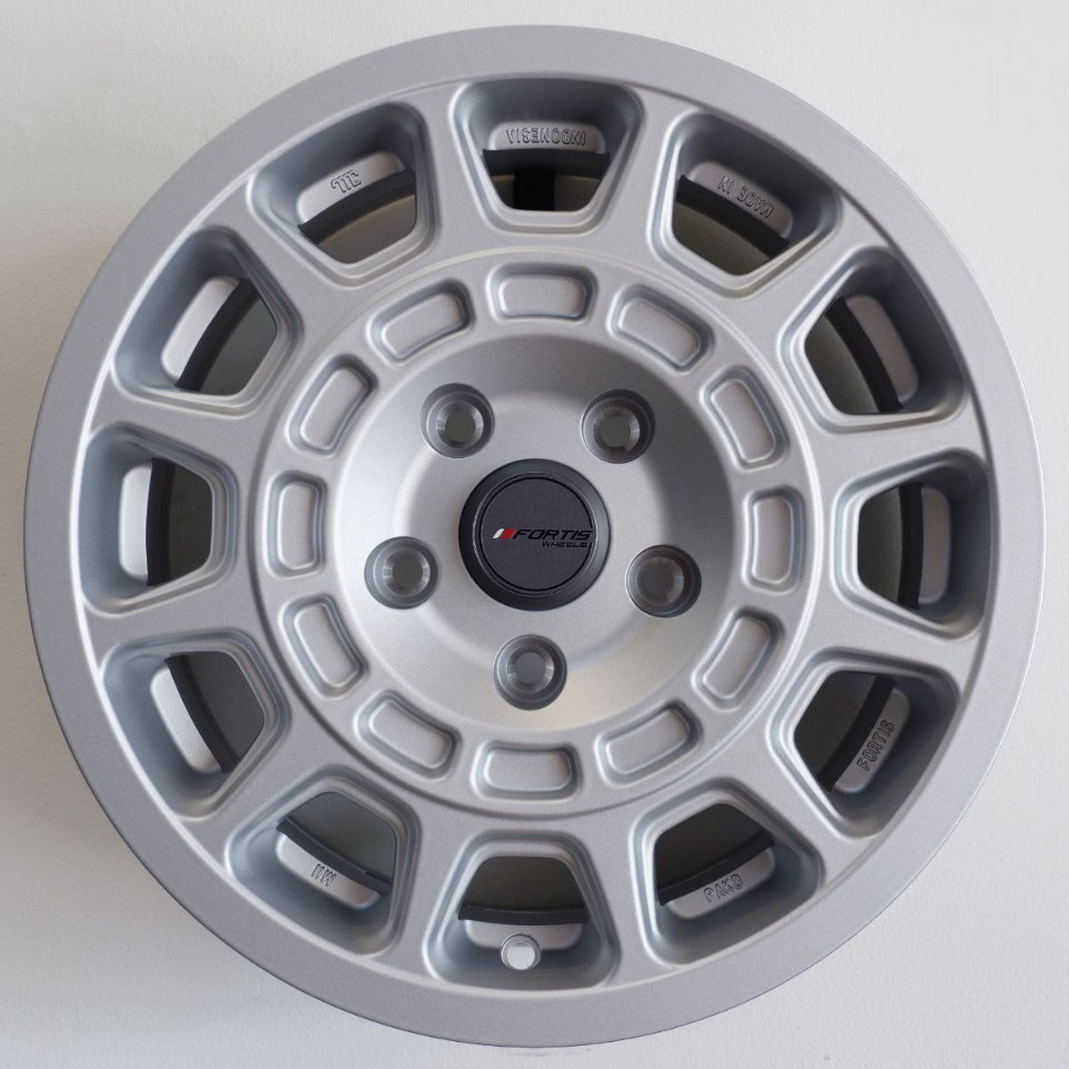 VELG MOBIL ORIGINAL FORTIS WHEELS BY PAKO PRW 15 - CILEUNCA R15 x 6,5 5H 114,3 ET 38 SILVER MATTE - 