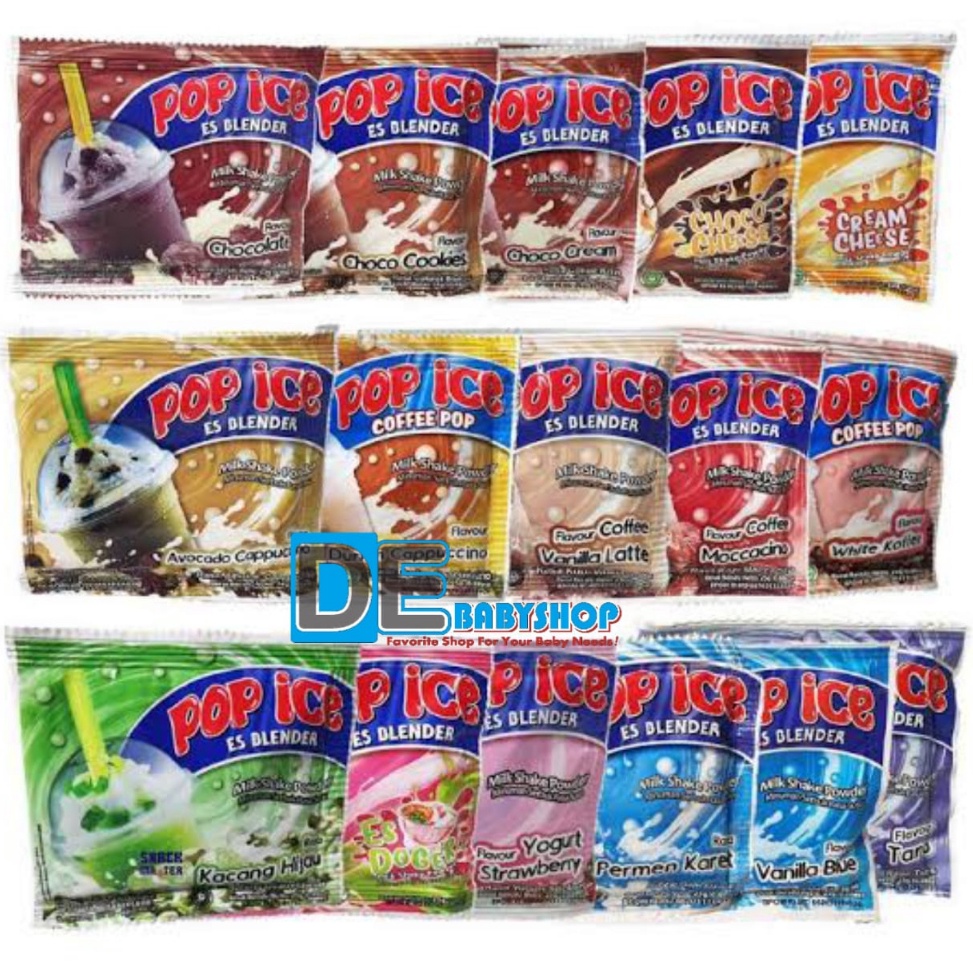 

[✩A93(] POP ICE Aneka 1 Renceng Isi 10 Sachet | Minuman Bubuk Elewen
