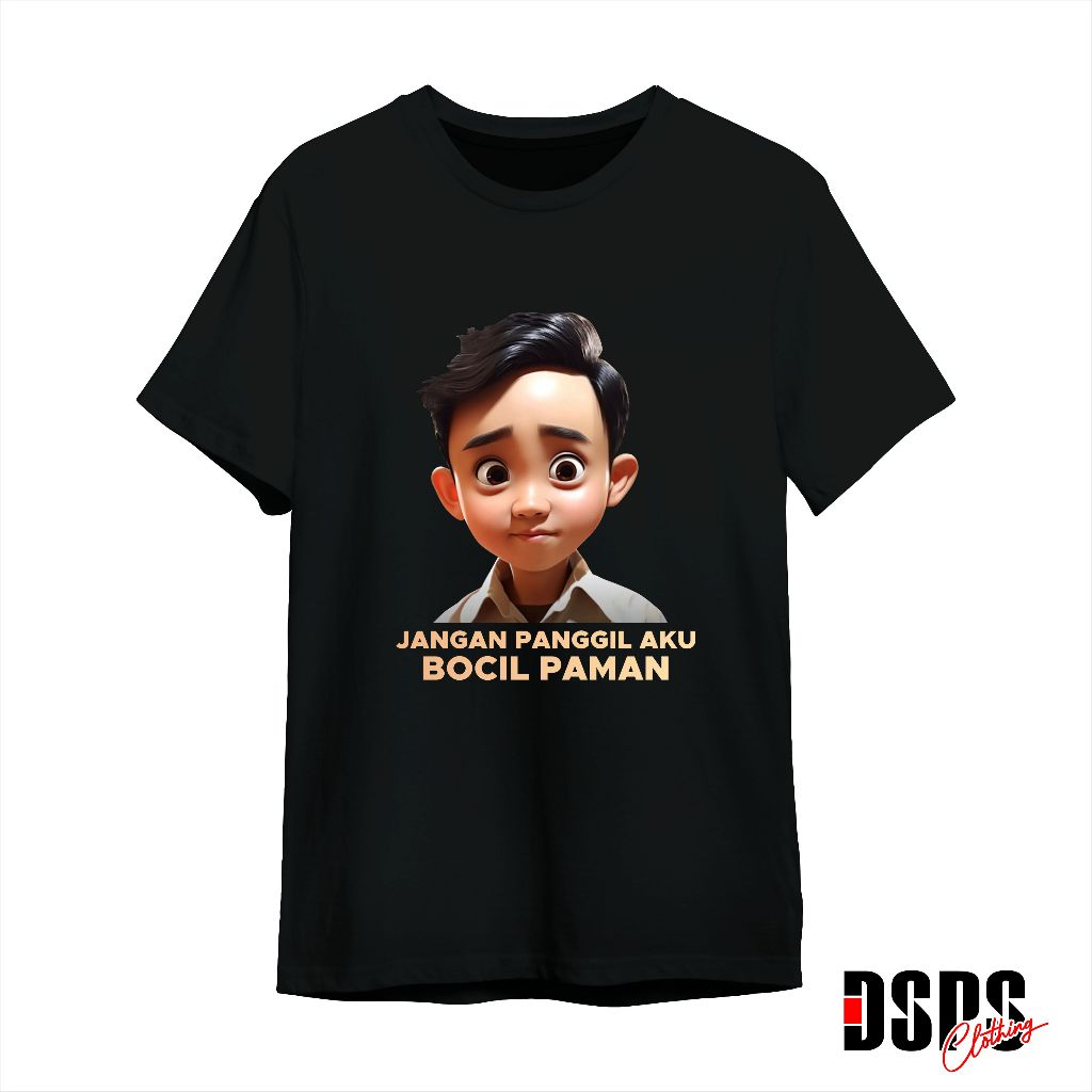 KAOS GIBRAN CAWAPRES 2024 JANGAN PANGGIL AKU BOCIL PAMAN  PREMIUM UNISEX PRIA WANITA