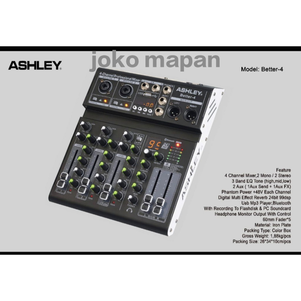 MIXER ASHLEY BETTER 4 ORIGINAL 4 CHANNEL