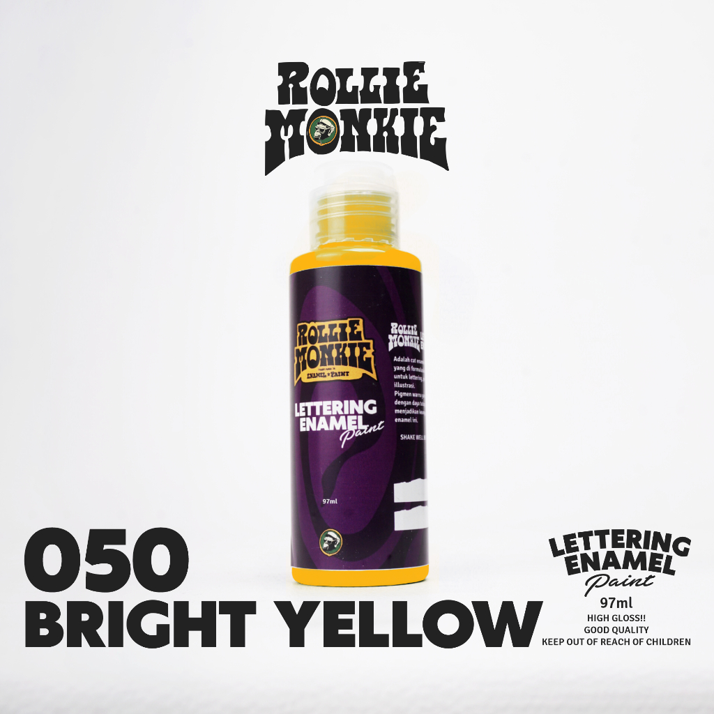 

RollieMonkie Lettering Enamel Paint (oilbased) 050 yellow